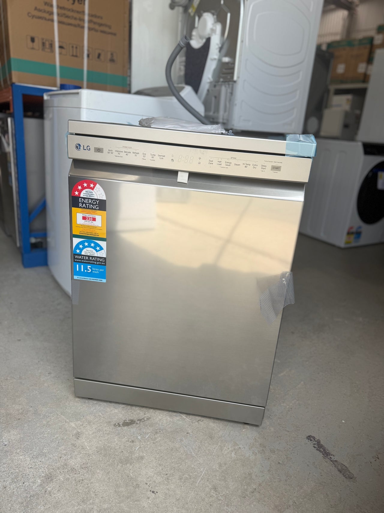 Buy Transportation damaged LG QuadWash Platinum Steel TrueSteam Dishwasher Model:XD4B24PS |  | [product_variant] | Second Hand Appliances Geebung Brisbane