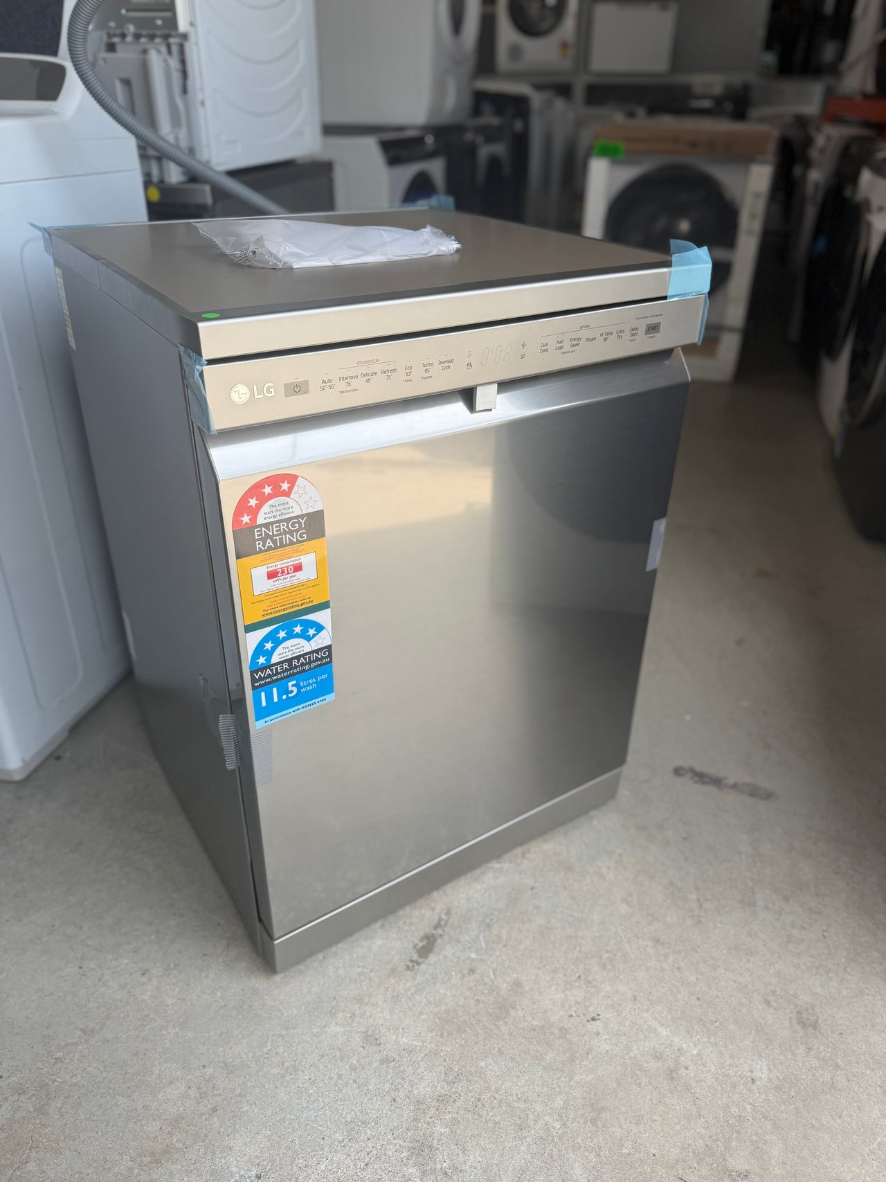 Buy Transportation damaged LG QuadWash Platinum Steel TrueSteam Dishwasher Model:XD4B24PS |  | [product_variant] | Second Hand Appliances Geebung Brisbane