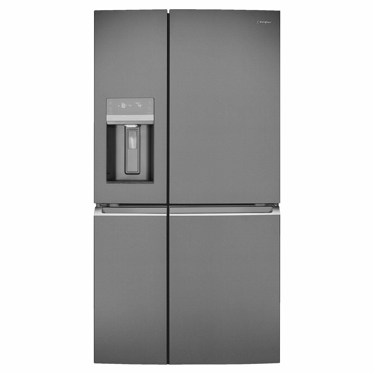 Second hand Westinghouse 609L Dark Stainless Steel French Door Frost Free Fridge Model: WQE6870BA - Second Hand Appliances Geebung