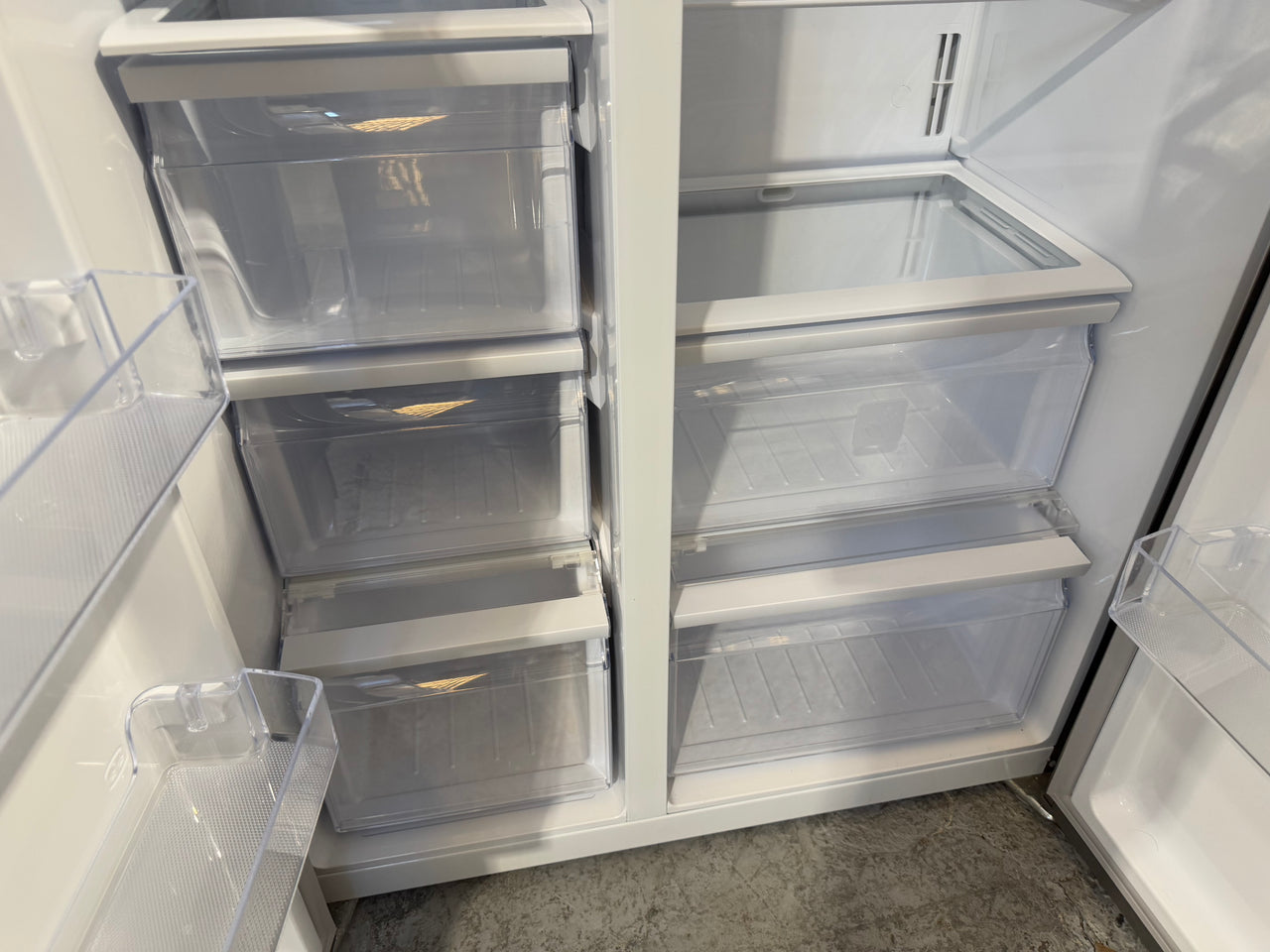 Second hand Samsung SRS603HLS 603-liter side-by-side refrigerator