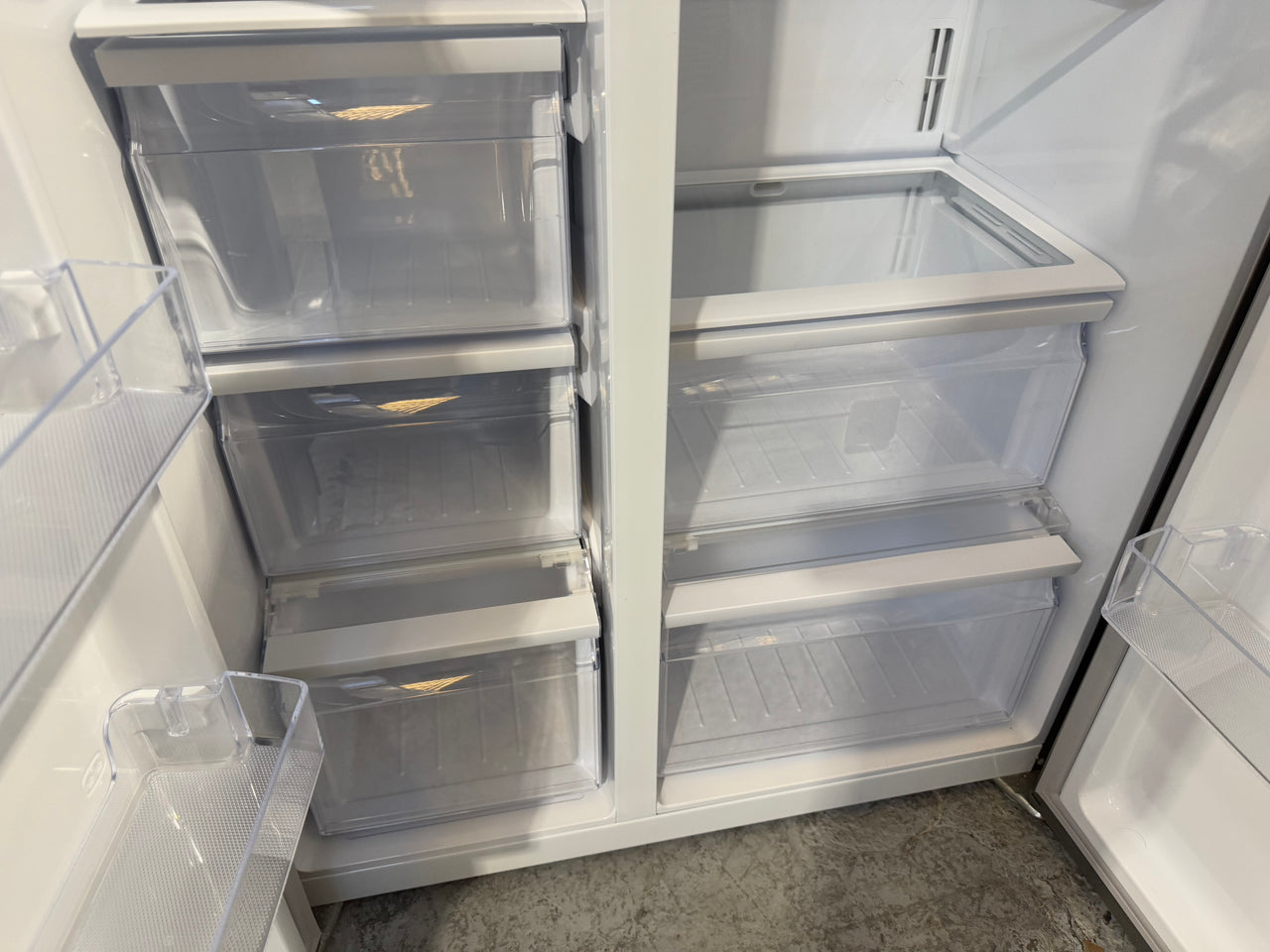 Second hand Samsung SRS603HLS 603-liter side-by-side refrigerator