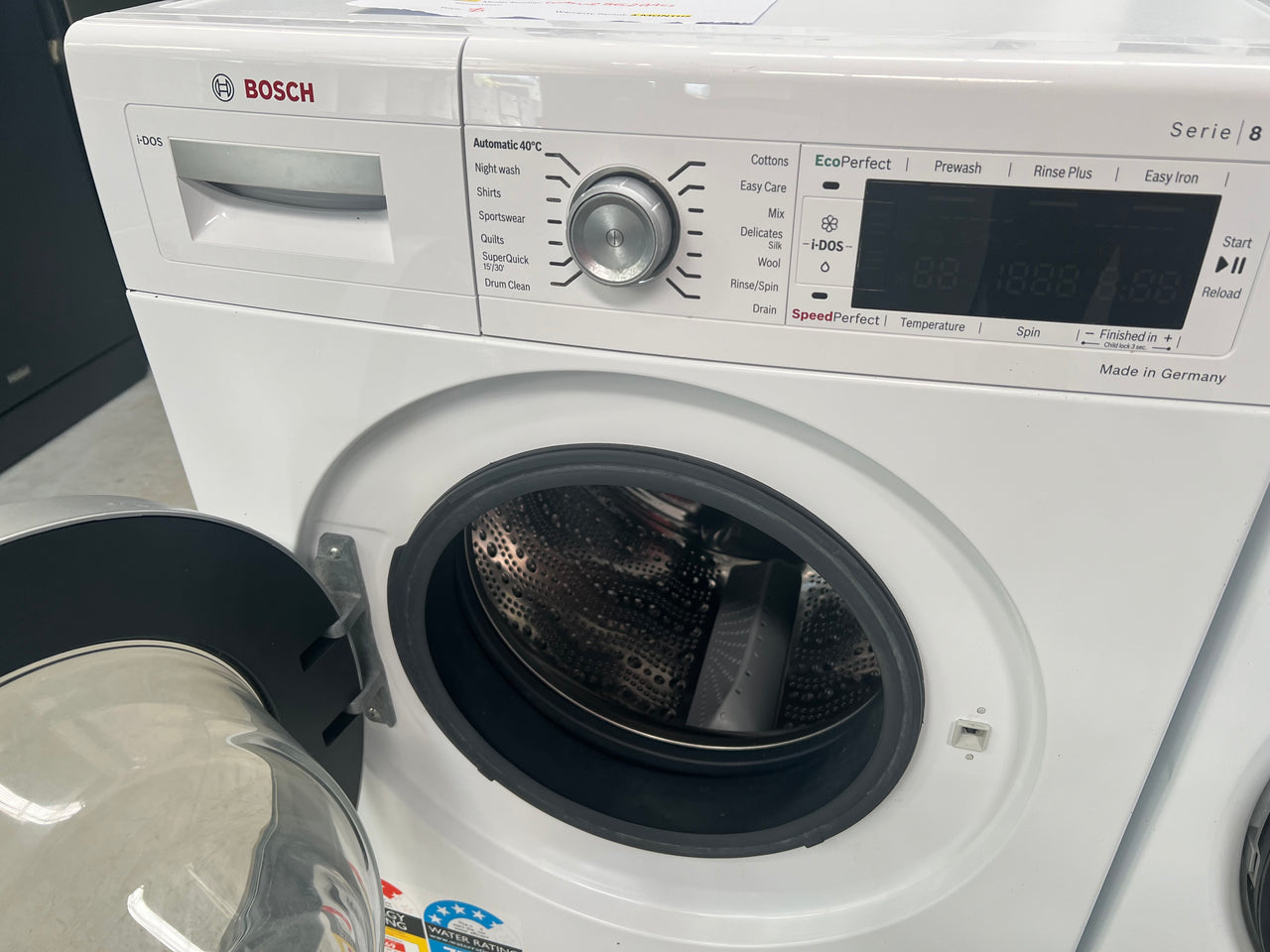 Second hand Bosch 9kg Front Load Washer Model: WAW28620AU - Second Hand Appliances Geebung