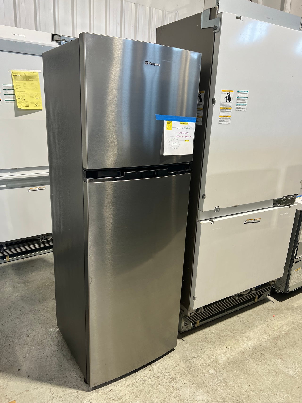 Second hand Westinghouse 370L Top Mount Fridge WTB3700AG - Second Hand Appliances Geebung