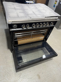 Thumbnail for Transportation damaged Fisher & Paykel 90 cm Series 9 Classic 5-Burner Dual-Fuel Cooker – Black (OR90SCG6B1)