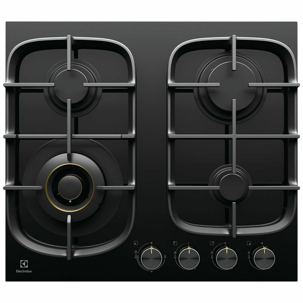 Factory second Electrolux UltimateTaste 500 Gas Cooktop – Model EHG645BE (60 cm, Black Ceramic Glass)