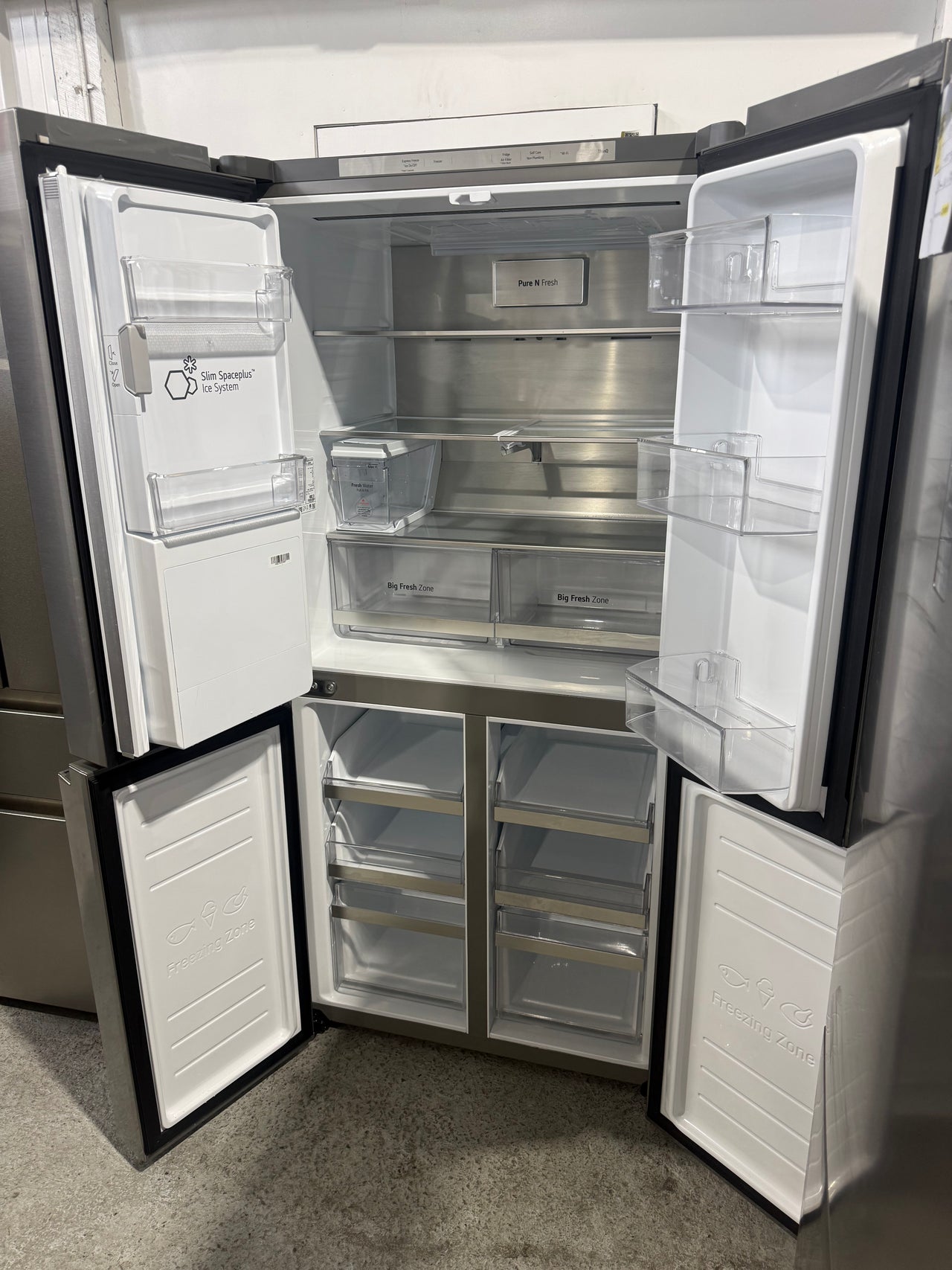 Transportation damaged LG 506L Slim French Door Refrigerator with Non-Plumbed Ice &Water – GF-LN500PL