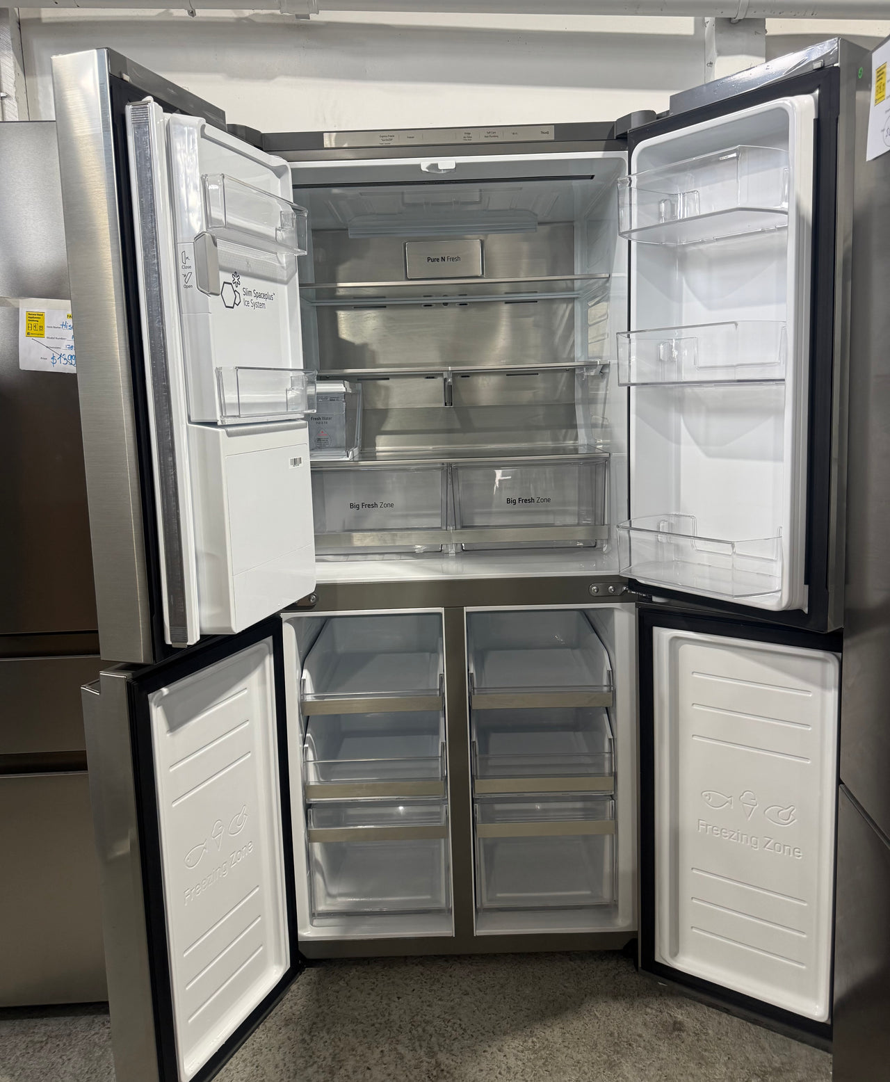 Transportation damaged LG 506L Slim French Door Refrigerator with Non-Plumbed Ice &Water – GF-LN500PL