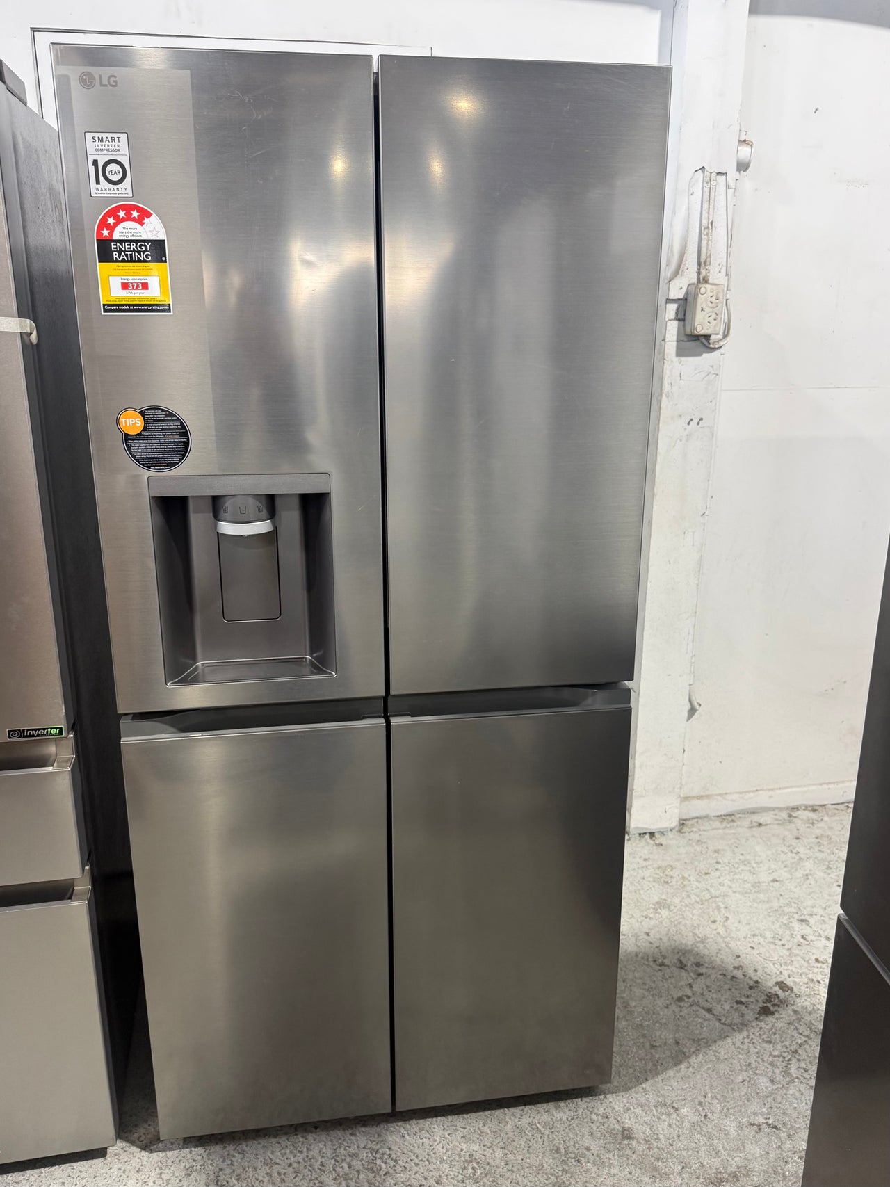 Transportation damaged LG 506L Slim French Door Refrigerator with Non-Plumbed Ice &Water – GF-LN500PL