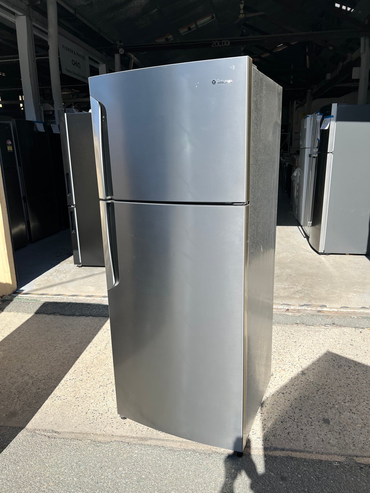 Second hand Westinghouse Fridge 460L Top Mount in Stainless Steel  Model: WTB4600SA - Second Hand Appliances Geebung