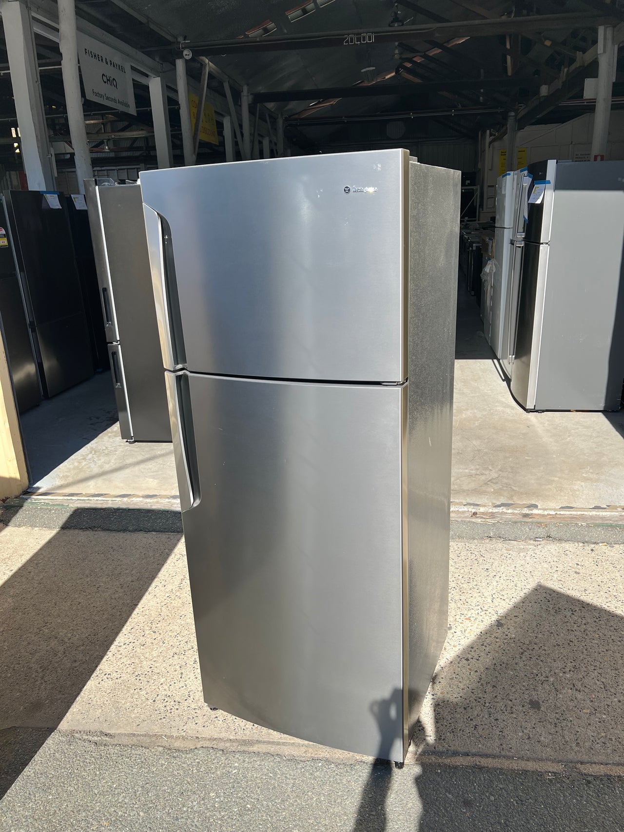 Second hand Westinghouse Fridge 460L Top Mount in Stainless Steel  Model: WTB4600SA - Second Hand Appliances Geebung