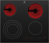 Thumbnail for Factory second Electrolux 60cm Ceramic Cooktop – Black Glass Finish EHC644BF