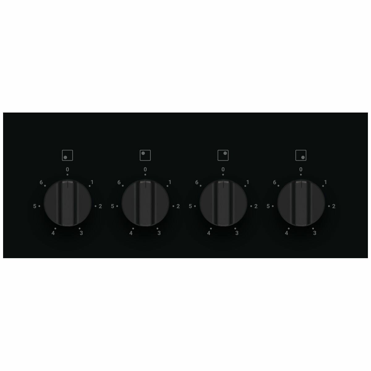 Factory second Chef 90cm 4-Zone Ceramic Cooktop – Black Glass CHC942BB