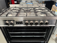 Thumbnail for Factory second Haier HOR90S9MSX1 90cm Freestanding Dual Fuel Cooker – Stainless Steel