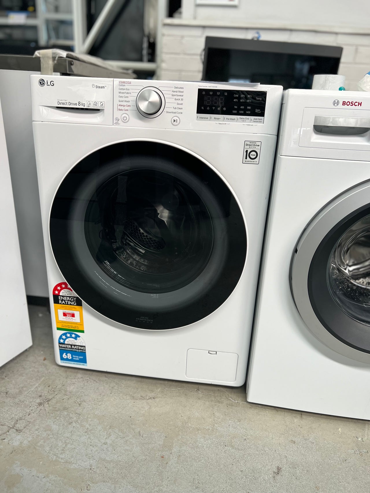 Second hand LG 8kg Series 5 Front Load Washing Machine Model: WV5-1408W - Second Hand Appliances Geebung