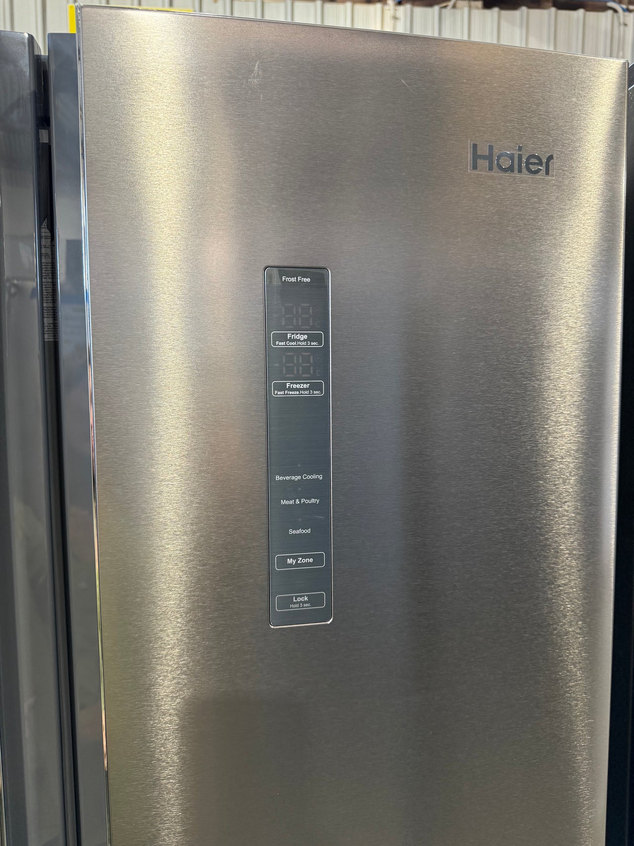 Factory second Haier 493L French Door Frost Free Fridge Stainless Steel HRF520FS - Second Hand Appliances Geebung