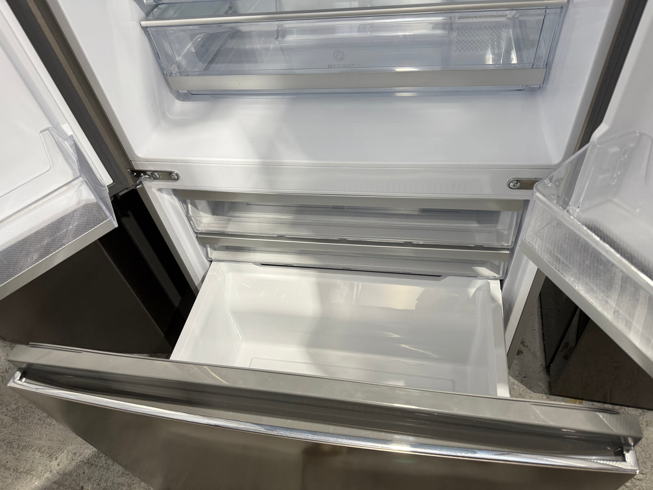 Factory second Haier 493L French Door Frost Free Fridge Stainless Steel HRF520FS - Second Hand Appliances Geebung