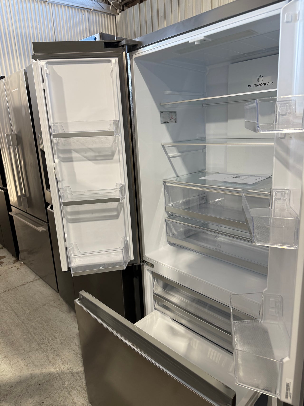 Factory second Haier 493L French Door Frost Free Fridge Stainless Steel HRF520FS - Second Hand Appliances Geebung