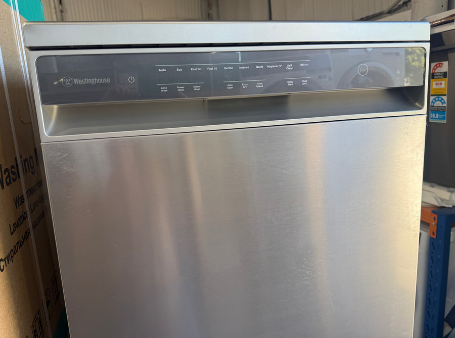 Factory second Westinghouse 60cm 15 Place Freestanding Dishwasher – Stainless Steel WSF6608XC