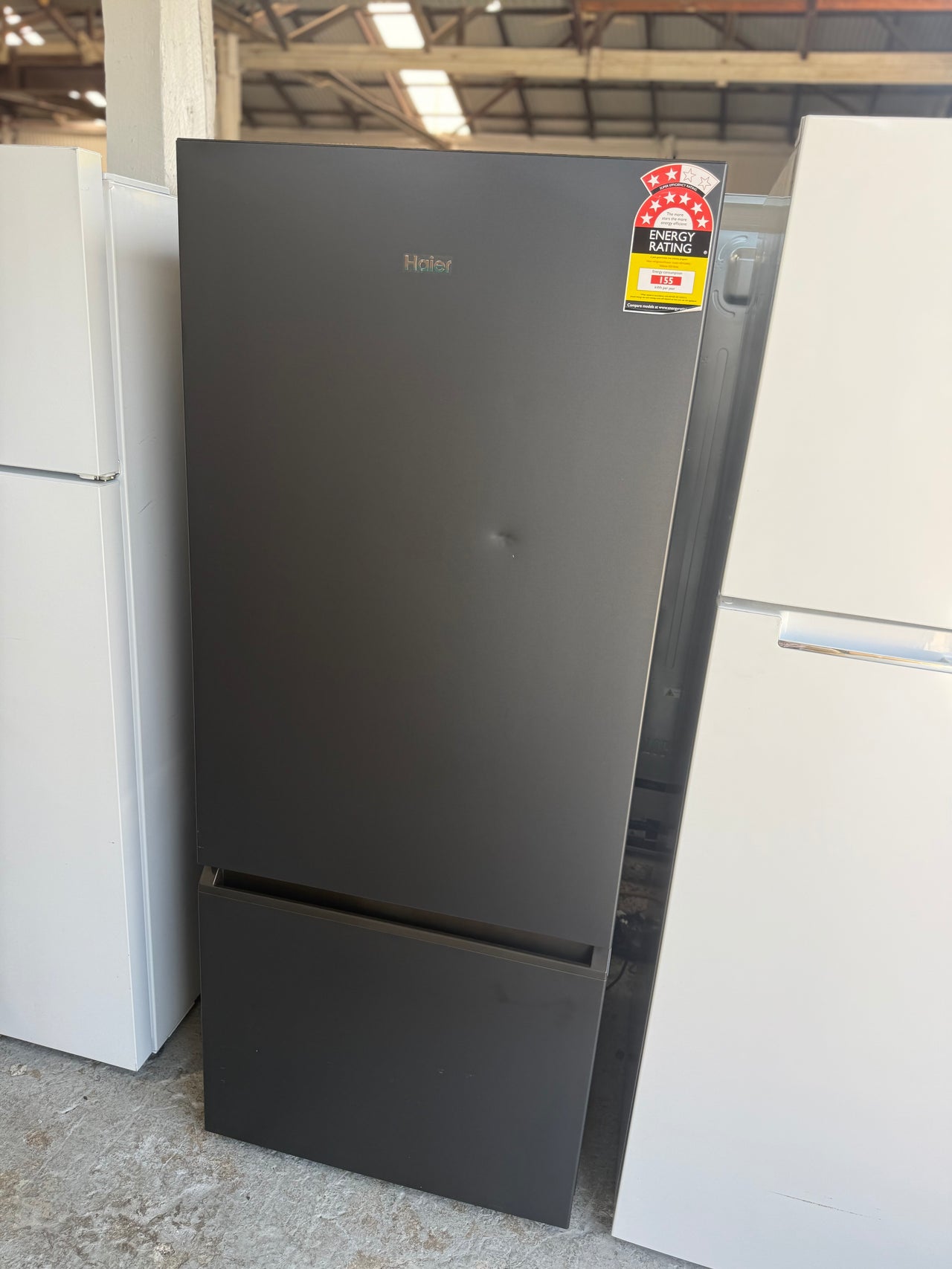 Factory second Haier HRF420BEC is a 433L bottom mount refrigerator