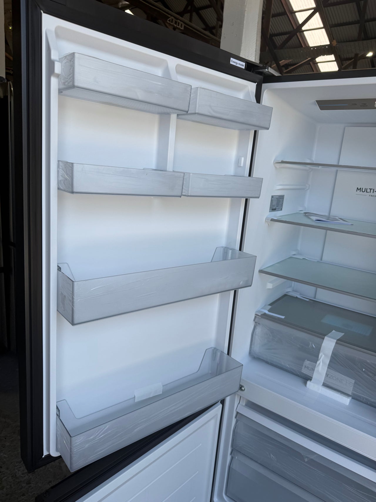 Factory second Haier HRF420BEC is a 433L bottom mount refrigerator
