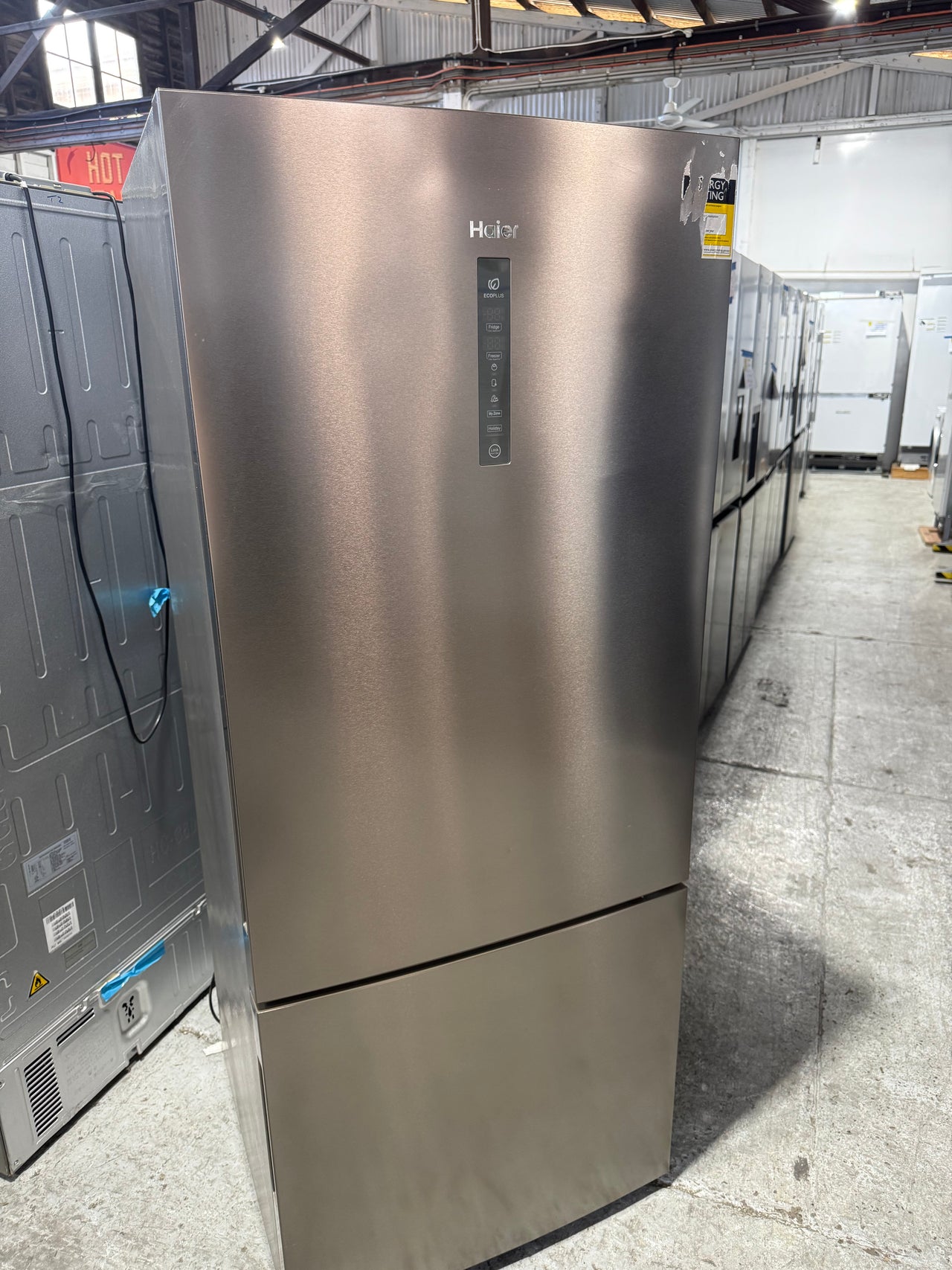 Factory second Haier HRF450BS2 416l Bottom Mount Refrigerator – Silver