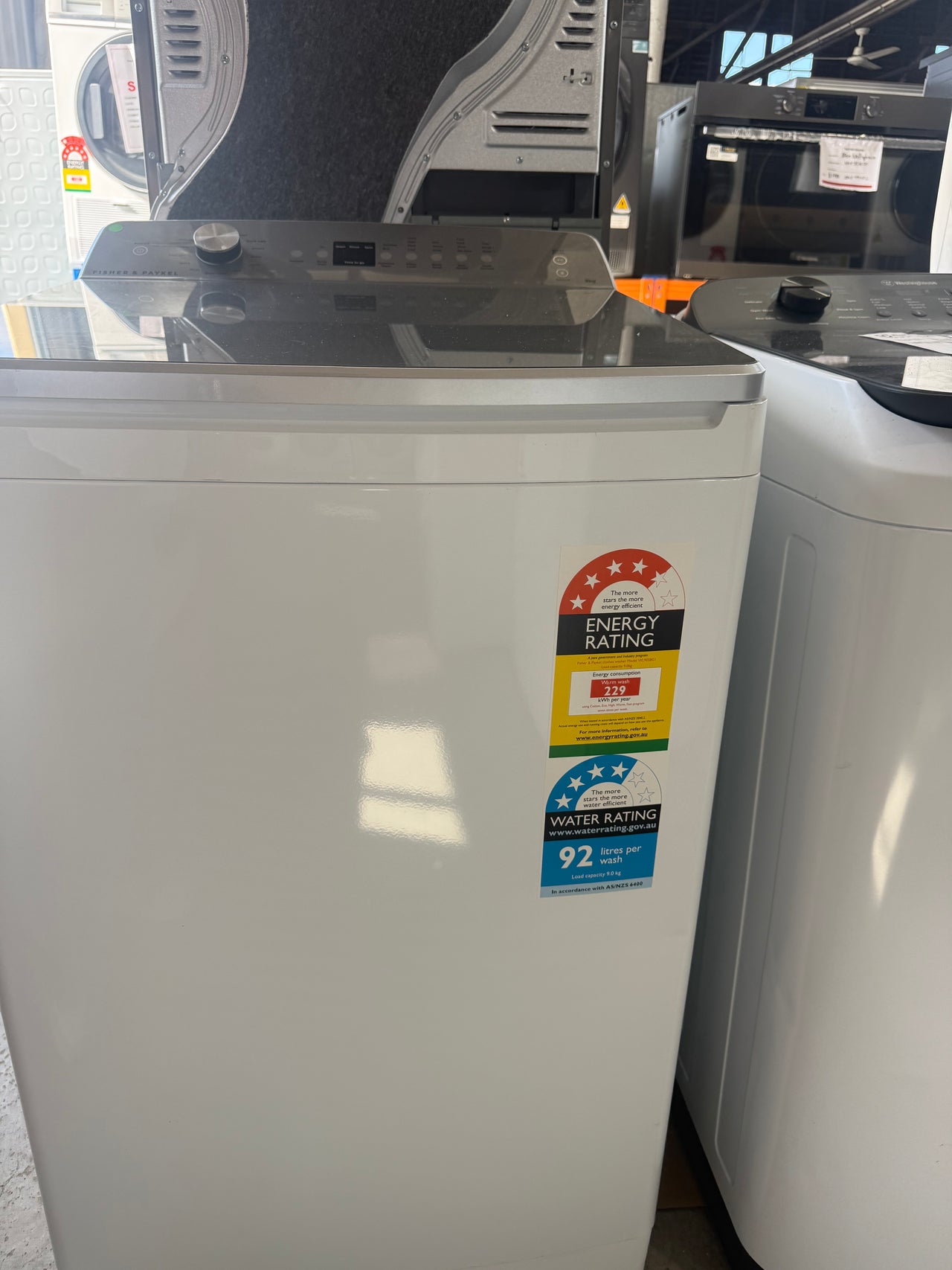 Factory Second Fisher & Paykel 9kg Top Load Washing Machine – WL9058G1