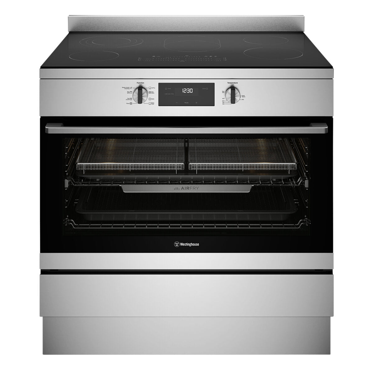 Factory second Westinghouse WFE9546SD 90cm Electric Freestanding Cooker – Stainless Steel (NAT)