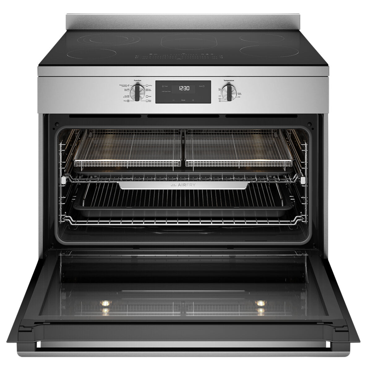 Factory second Westinghouse WFE9546SD 90cm Electric Freestanding Cooker – Stainless Steel (NAT)