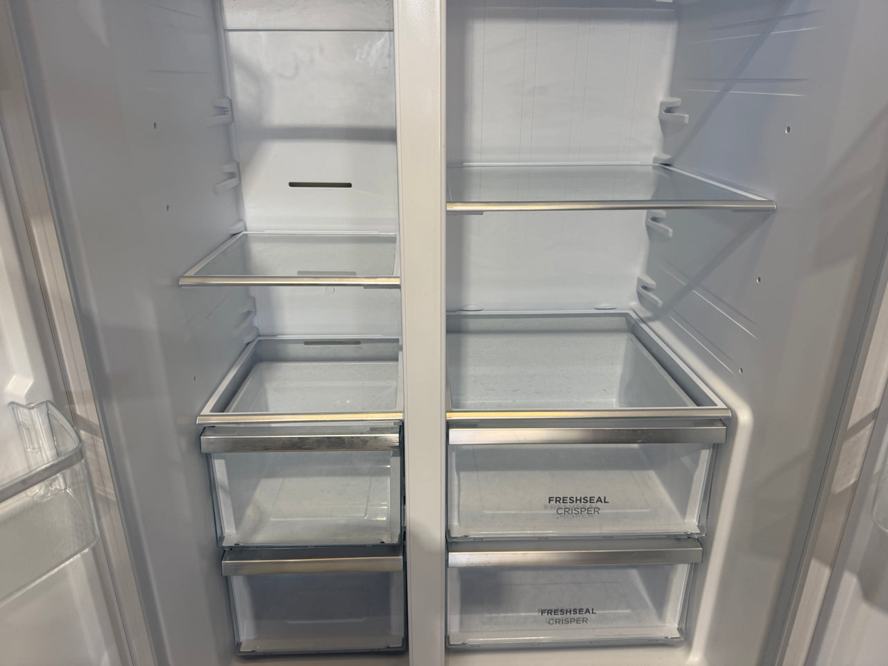 Second hand Westinghouse WSE6630WA 624L Side by Side Fridge
