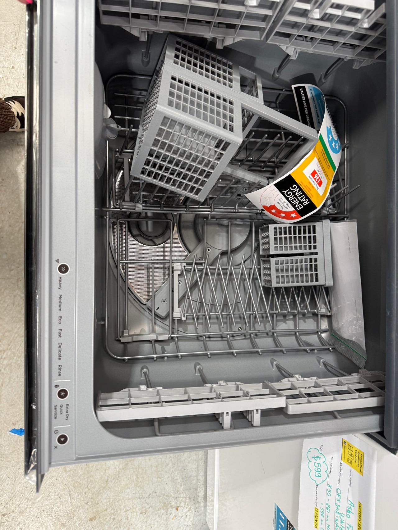 Factory second Factory second Fisher & Paykel DD60D4NB9 Series 9 Contemporary Double DishDrawer™ Dishwasher