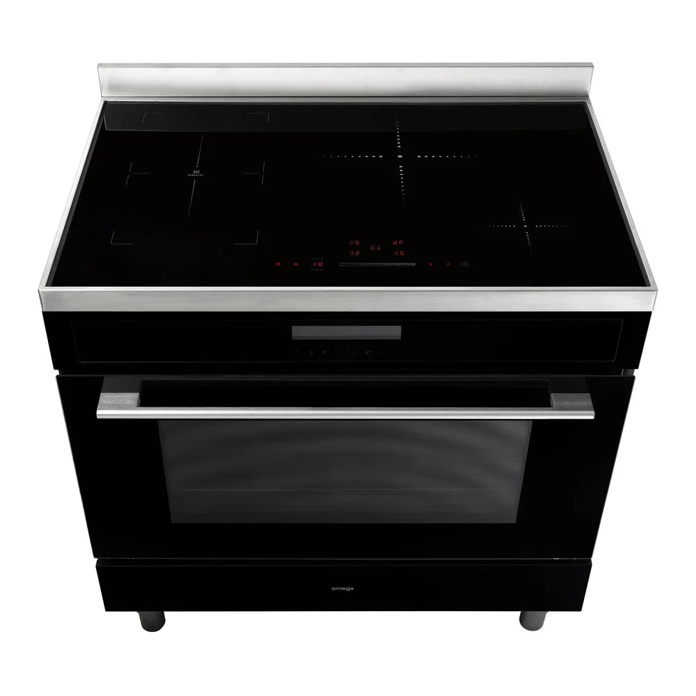 Omega OFOIC909B – 90cm Freestanding Cooker with Induction Cooktop