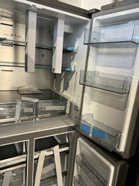 Thumbnail for Transportation damaged Hisense 585L PureFlat Quad Door French Door Fridge with Ice & Water Dispenser - Stainless Steel Model: HRCD585SW - Second Hand Appliances Geebung