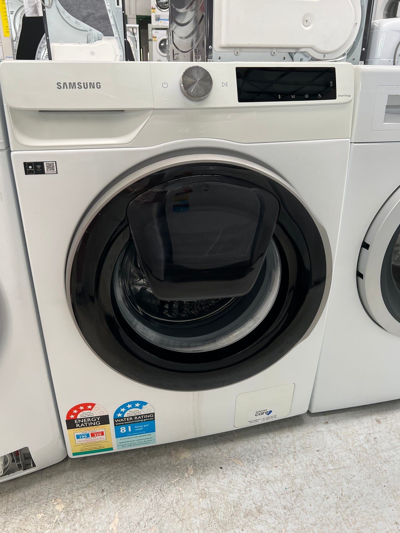 Second hand Samsung 9.5kg Front Load Washing Machine WW95T754DBT - Second Hand Appliances Geebung