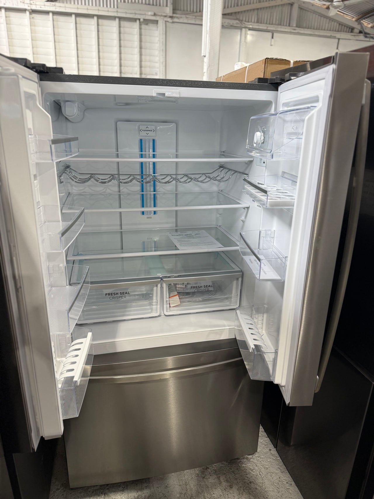 Factory second Westinghouse 605L Side by Side Fridge – Stainless Steel WHE6060SB
