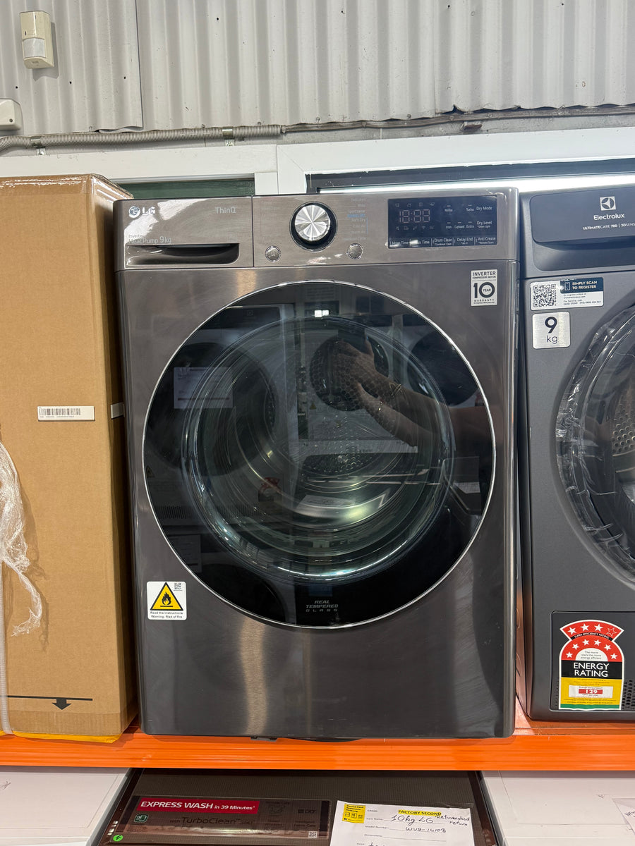 Factory second LG 9kg Heat Pump Dryer – Black Steel  DVH9-09B