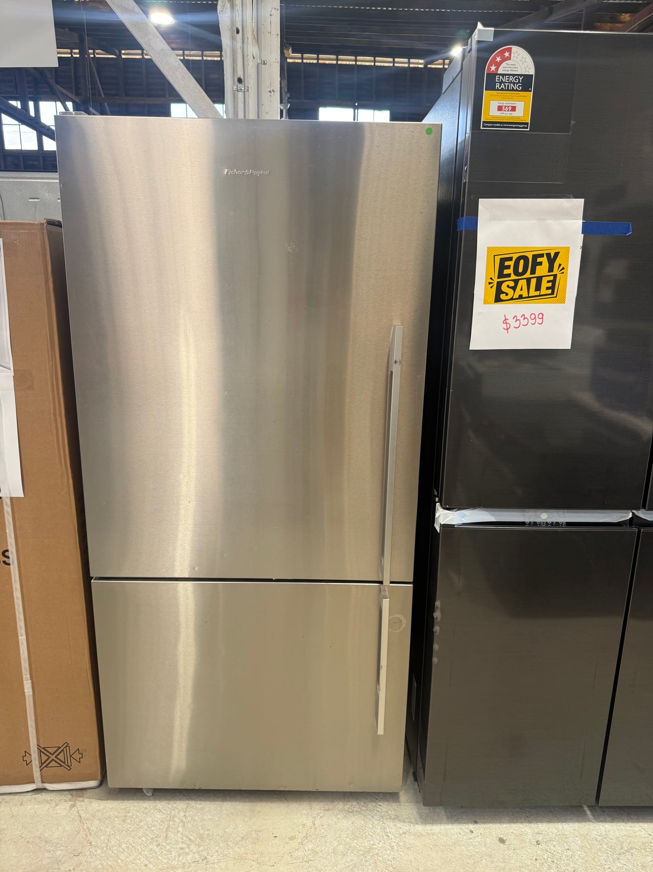 Second hand Fisher &  Paykel 519L Bottom Mount Refrigerator – E522BLXFD