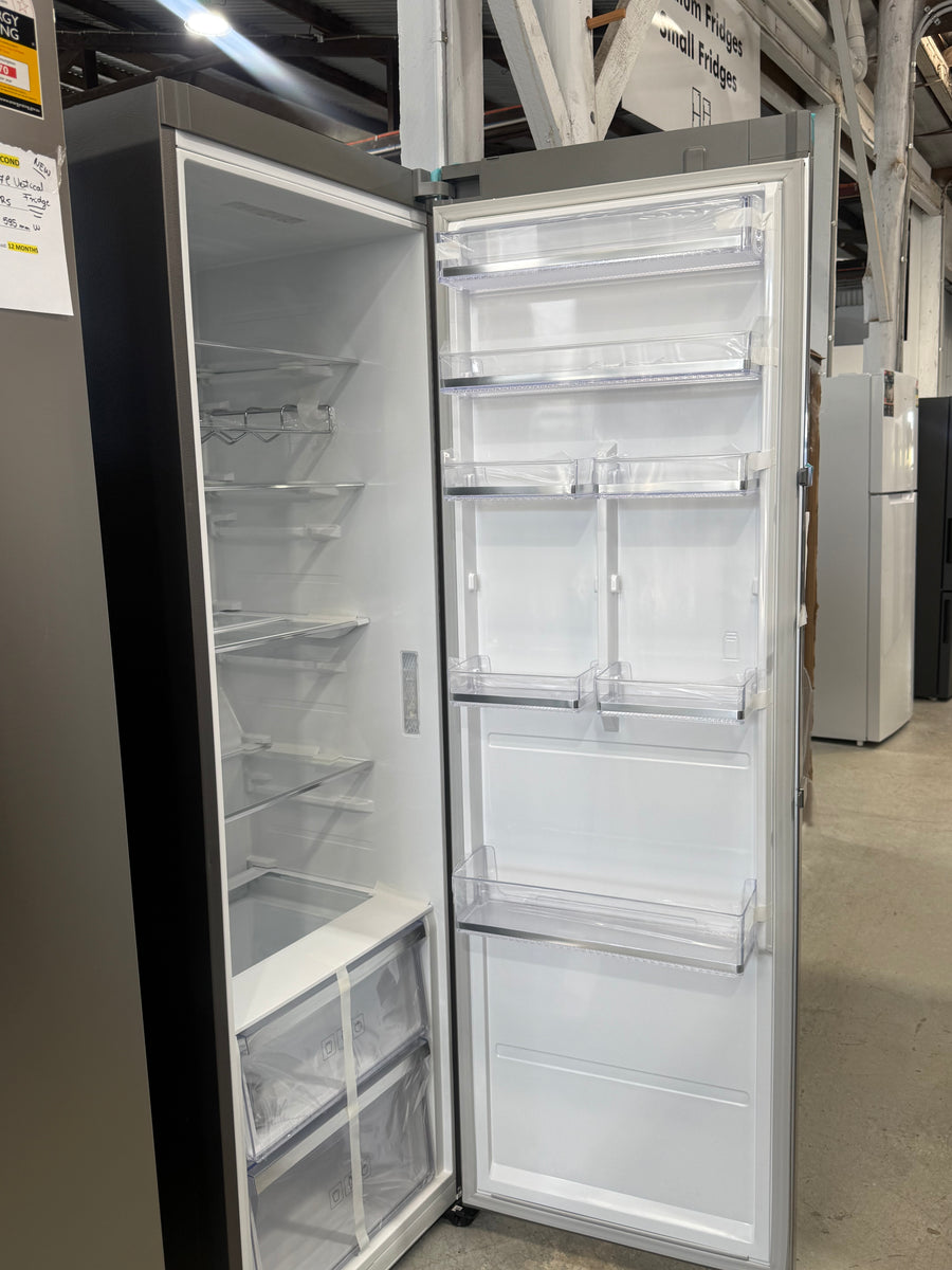 Transportation damaged Samsung 387L Bespoke Vertical Fridge – Stainless Steel Model: SRP406RS / RR39M71357F