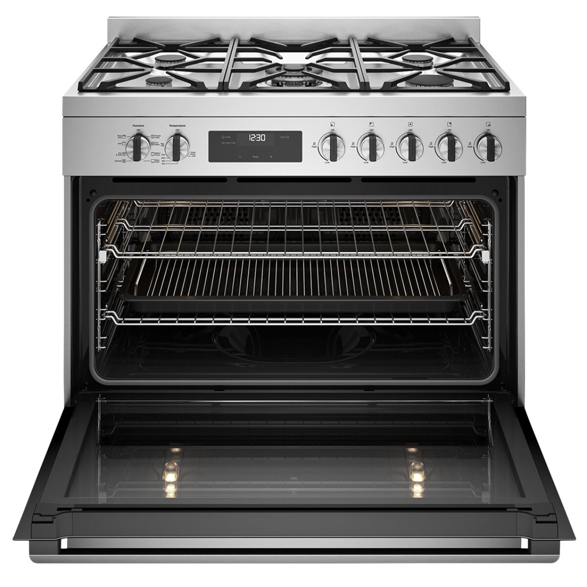 Factory second Westinghouse 90cm Freestanding Electric Cooker with Ceramic Cooktop – Stainless Steel WFE9515SD