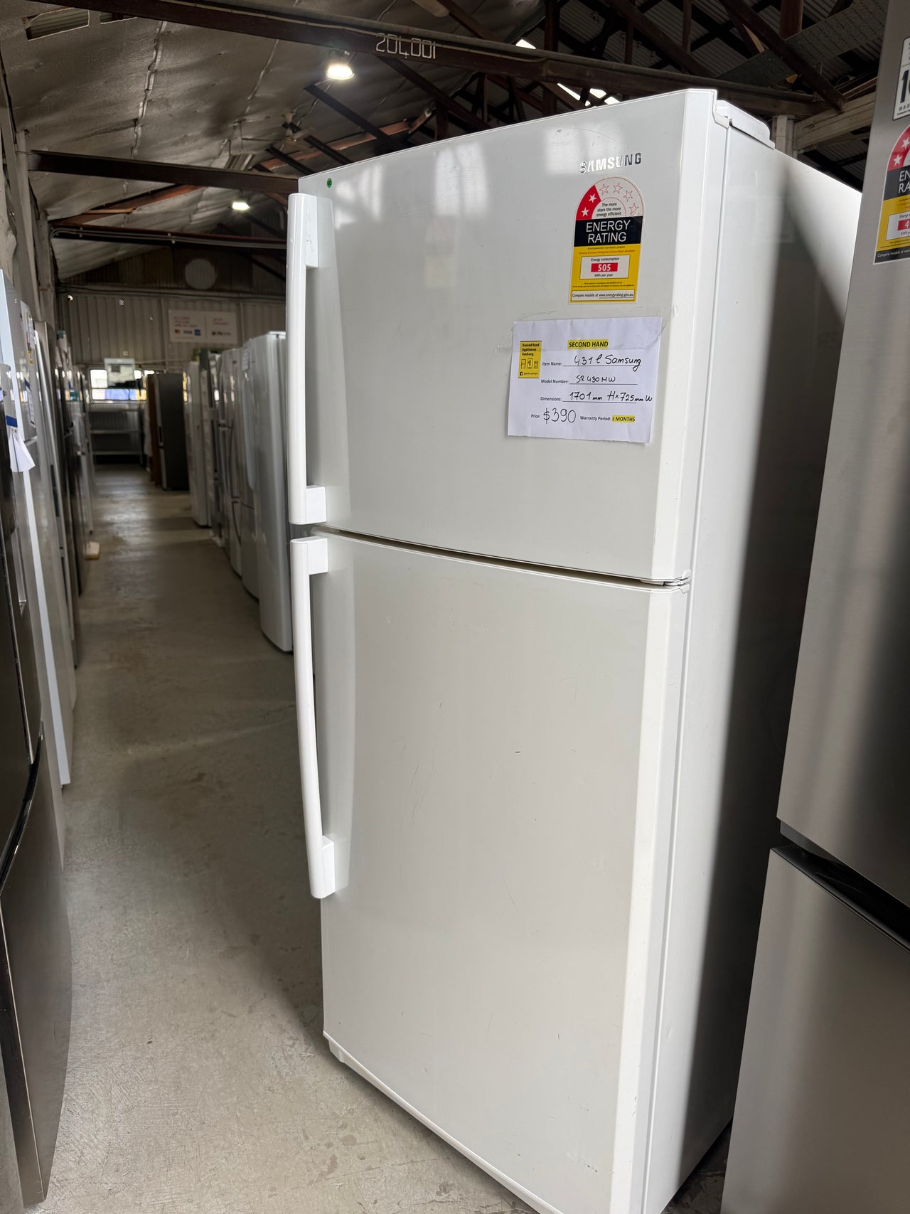 Second hand Samsung 427L Top Mount Refrigerator – SR430MW