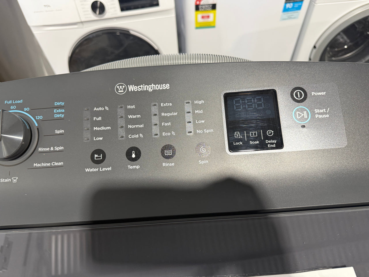 Factory second Westinghouse WWT9084C7SA – 9 kg EasyCare Top Load Washing Machine