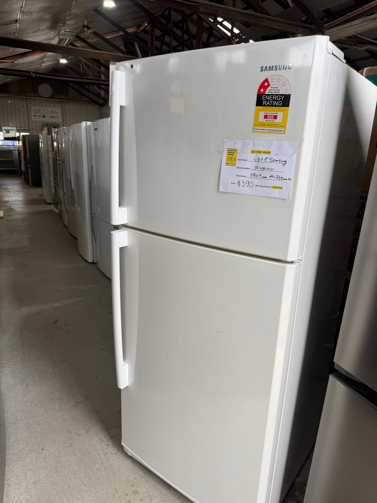 Second hand Samsung 427L Top Mount Refrigerator – SR430MW