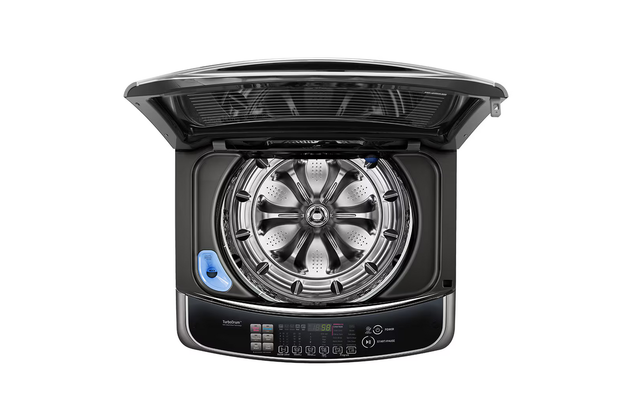 Second hand LG 14 kg Top Load Washing Machine – Black Steel  Model: WTG1434BHF - Second Hand Appliances Geebung