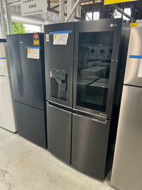 Thumbnail for Factory second LG 708L InstaView Door-in-Door French Door Fridge – Matte Black GF-V708MBSL - Second Hand Appliances Geebung