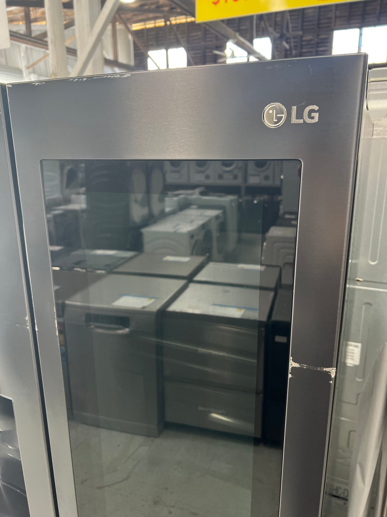 Factory second LG 708L InstaView Door-in-Door French Door Fridge – Matte Black GF-V708MBSL - Second Hand Appliances Geebung