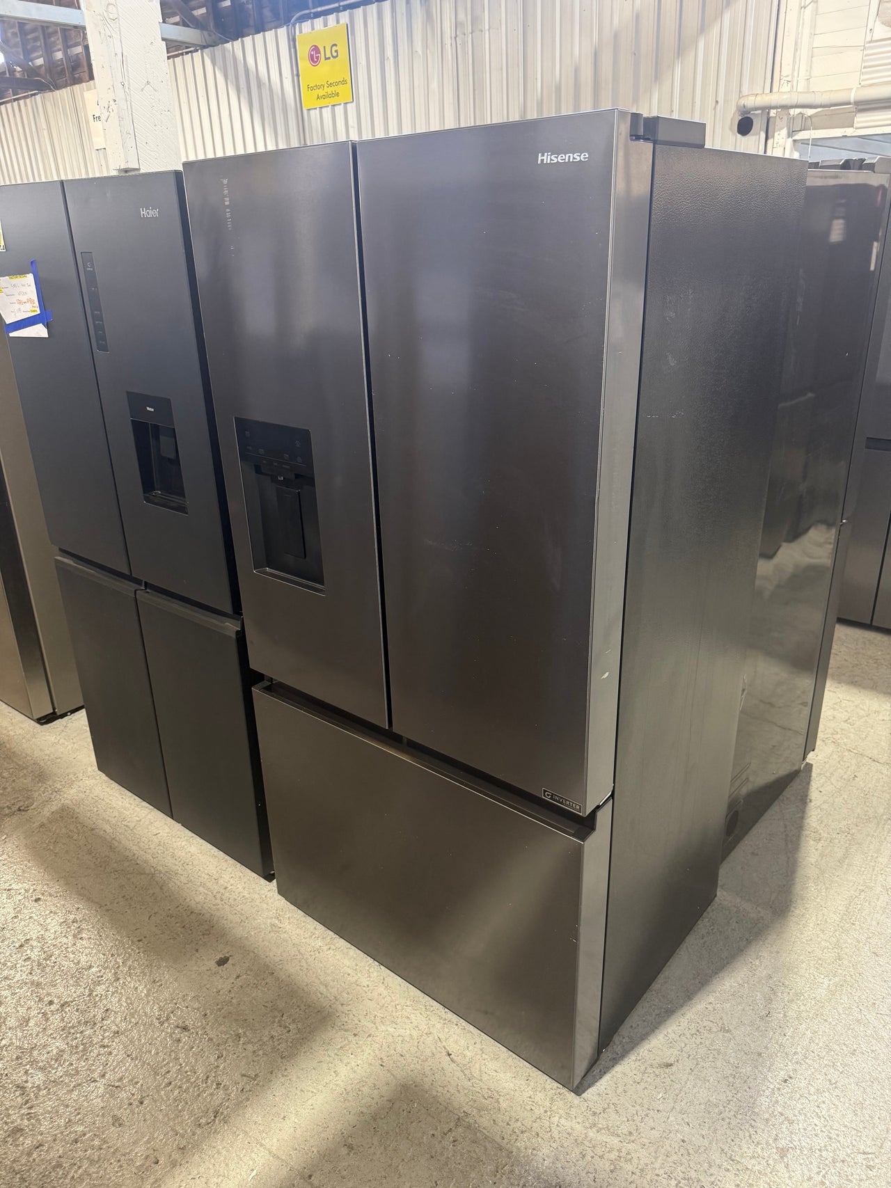 Factory Second Hisense 634L French Door Refrigerator – Black (HRFD634BW)