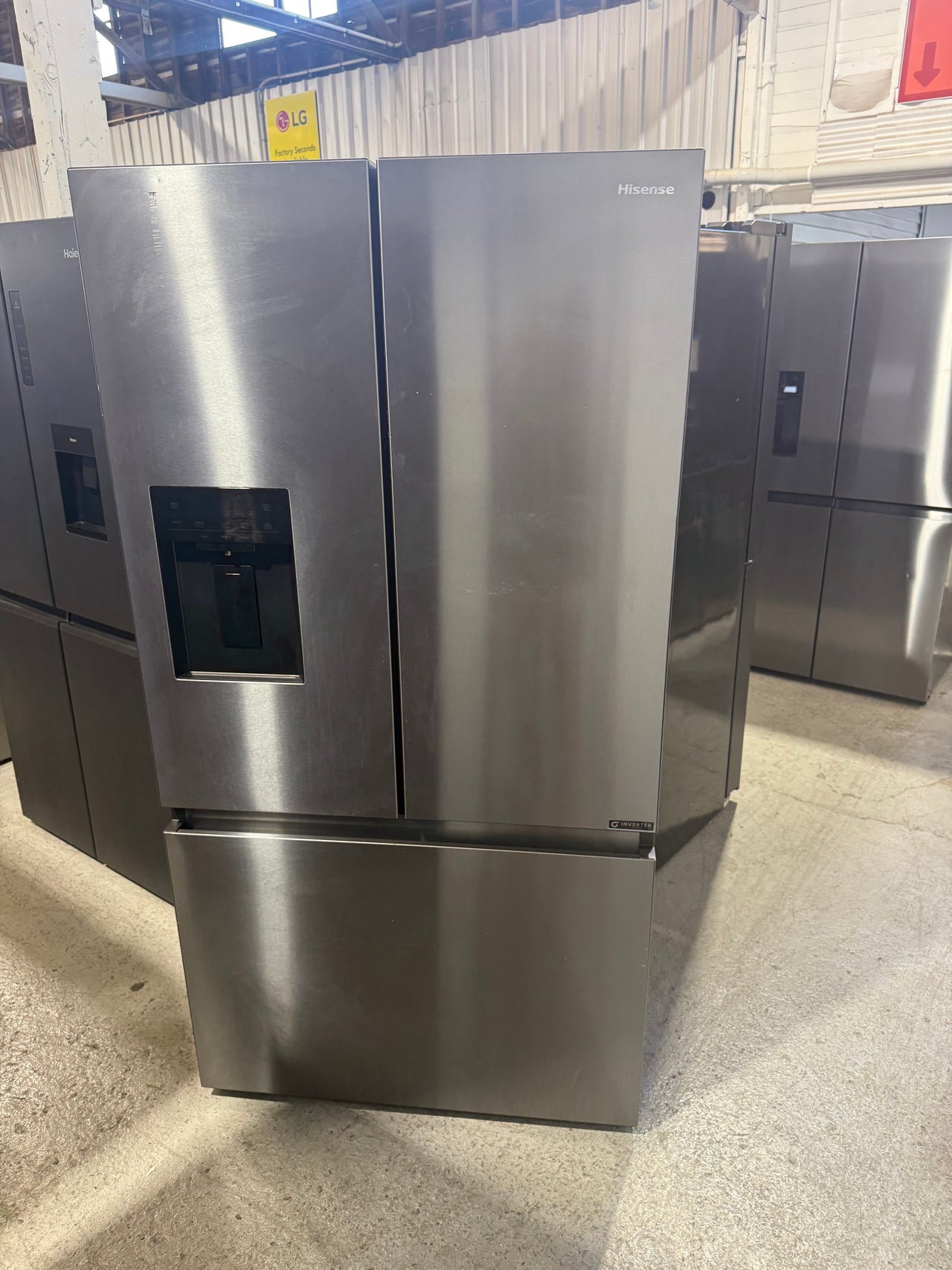 Factory Second Hisense 634L French Door Refrigerator – Black (HRFD634BW)