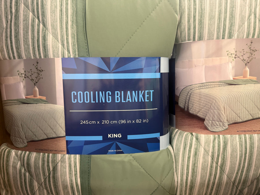 King Size Cooling Blanket/Green