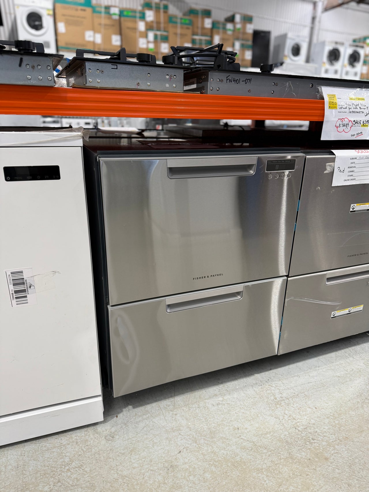 Factory second Fisher & Paykel DD60DAX9 Series 7 Contemporary Double DishDrawer™ Dishwasher