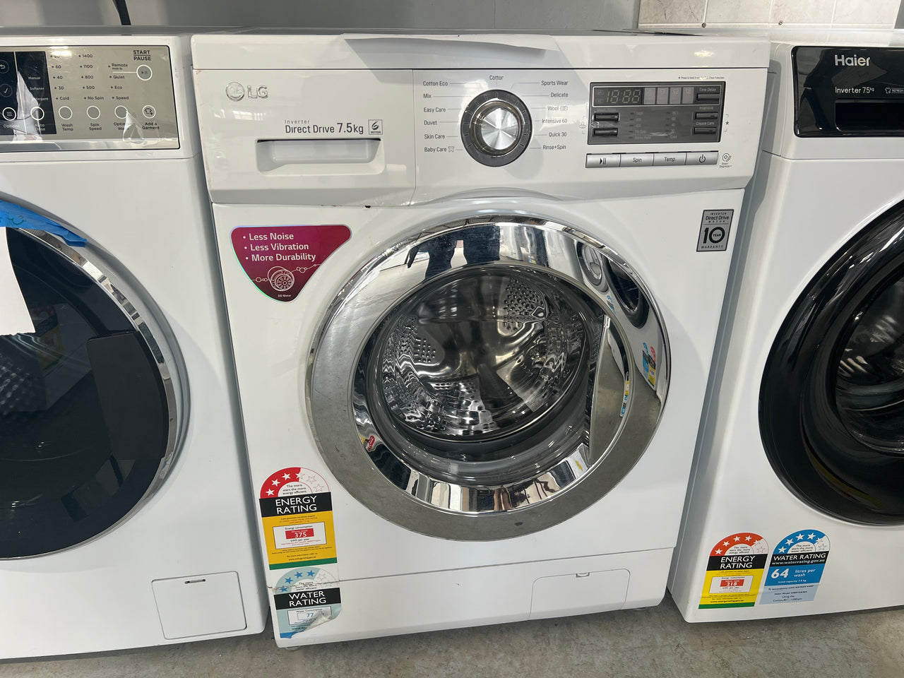 Second hand LG 7.5kg Front Load Washing Machine Model: WD14022D6 - Second Hand Appliances Geebung