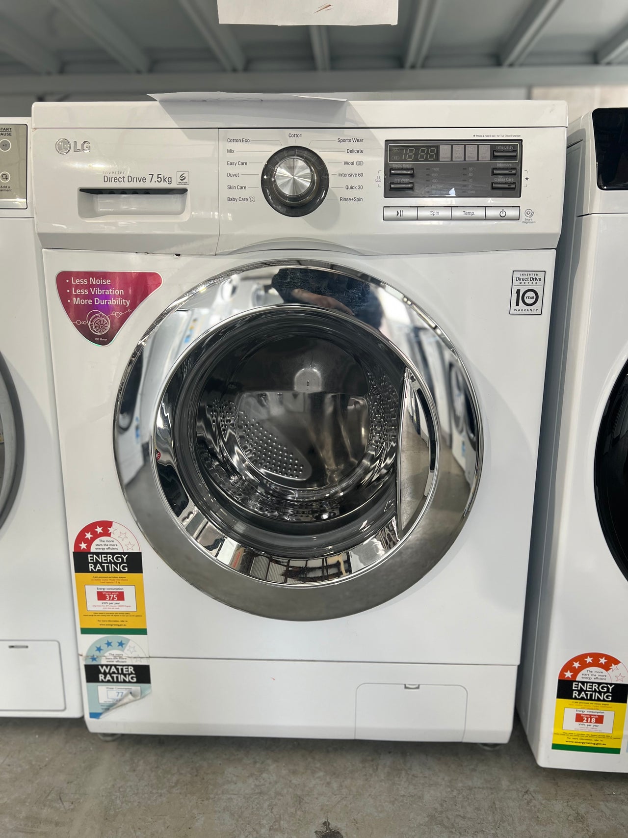 Second hand LG 7.5kg Front Load Washing Machine Model: WD14022D6 - Second Hand Appliances Geebung